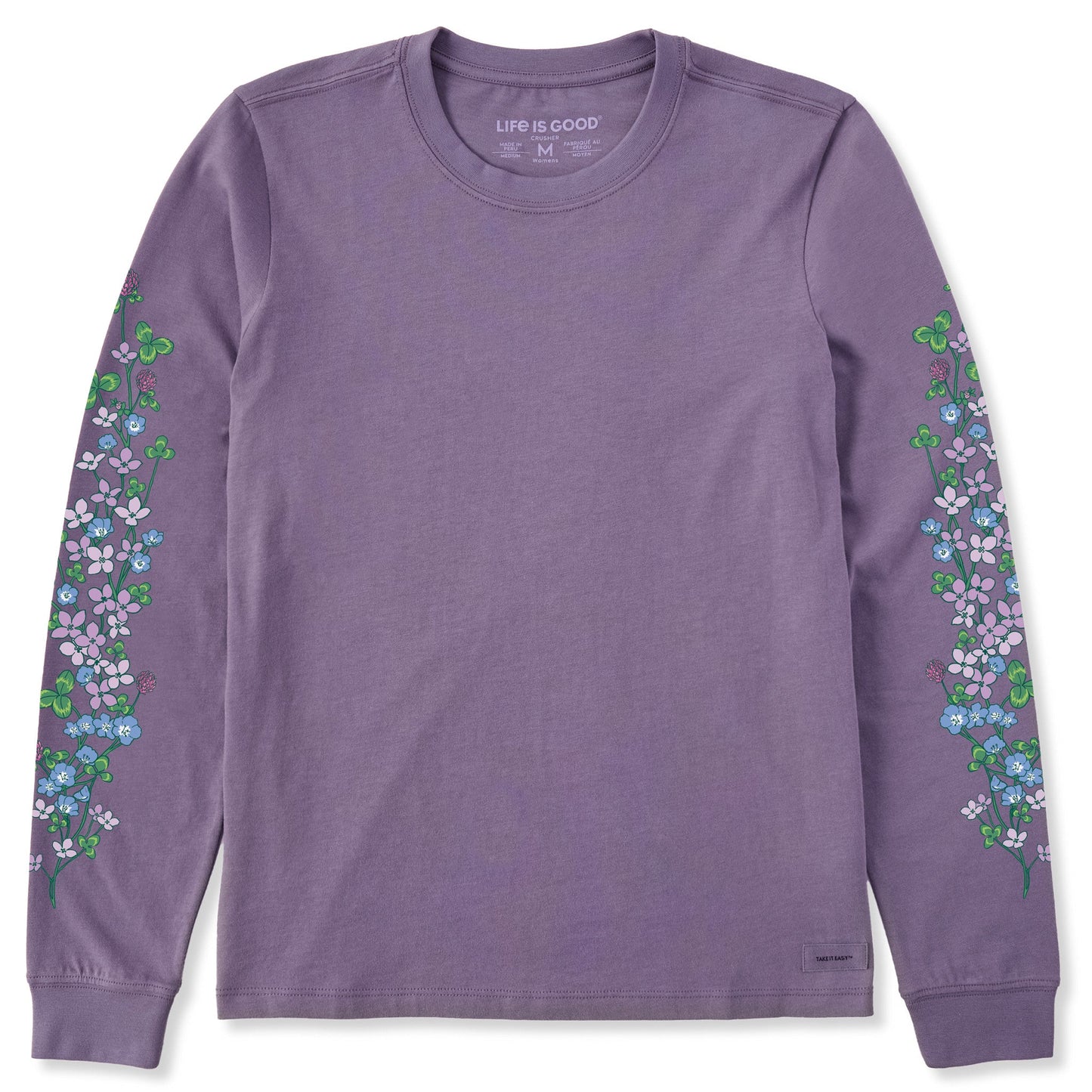 Women's Clovers & Wildflowers Long Sleeve Crusher Tee