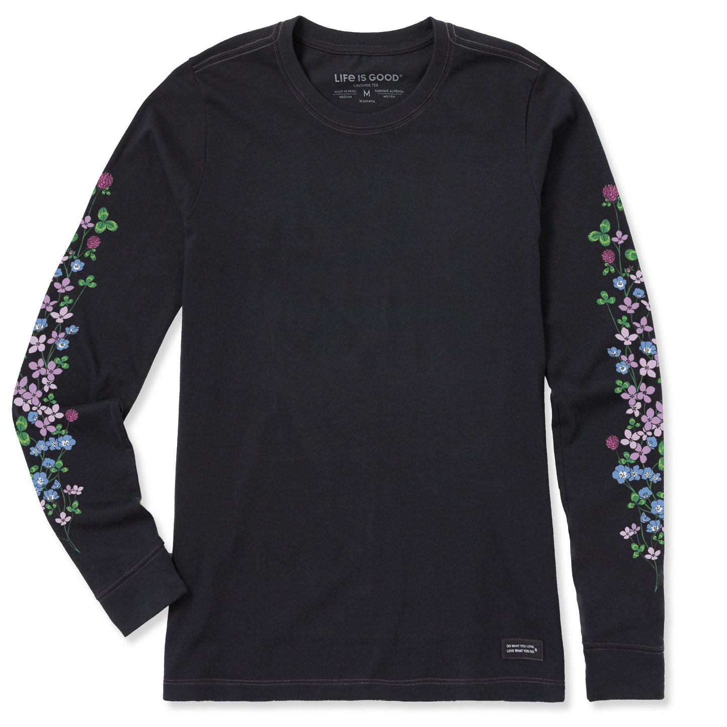 Women's Clovers & Wildflowers Long Sleeve Crusher Tee