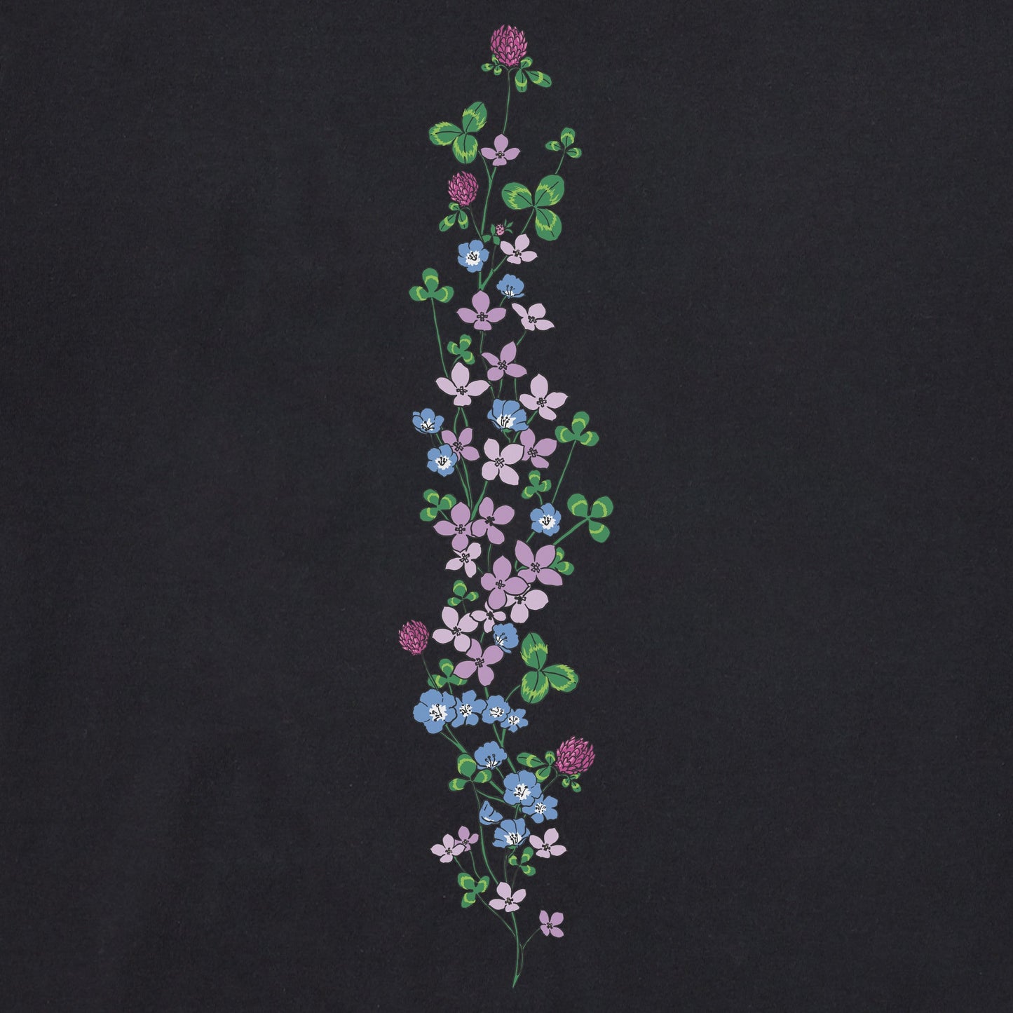 Women's Clovers & Wildflowers Long Sleeve Crusher Tee