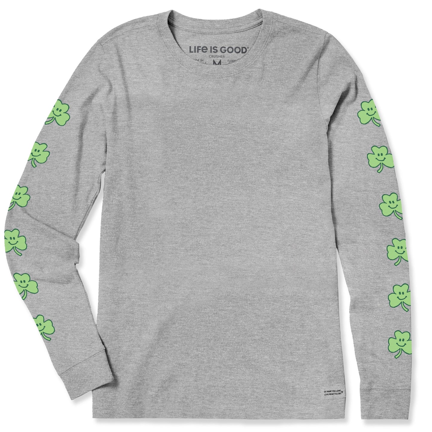 Women's Smile Clovers Long Sleeve Crusher Tee