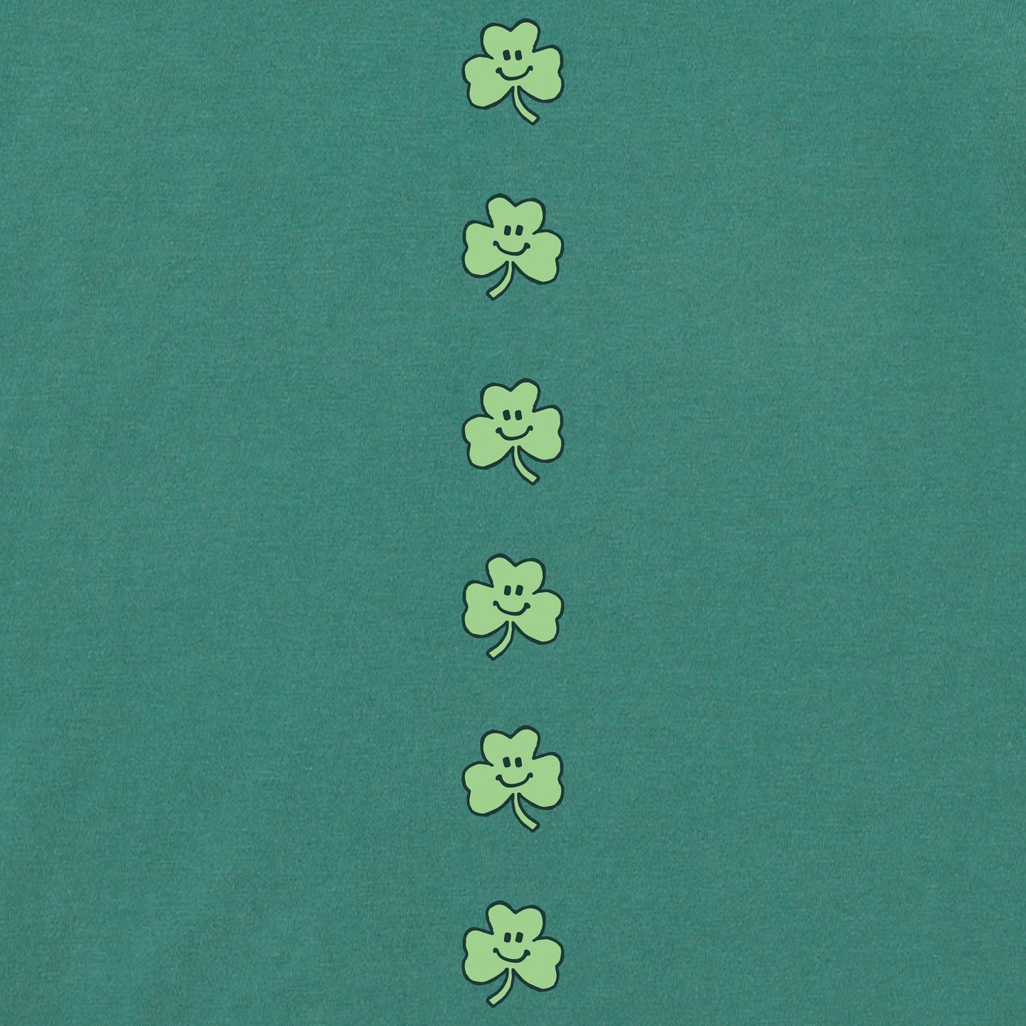 Women's Smile Clovers Long Sleeve Crusher Boxy Tee