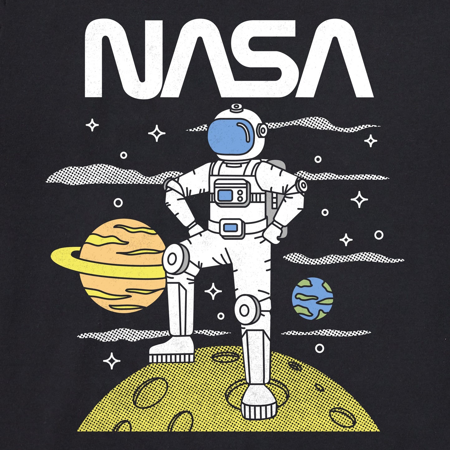 Women's NASA Moon Landing Short Sleeve Crusher Boxy Tee