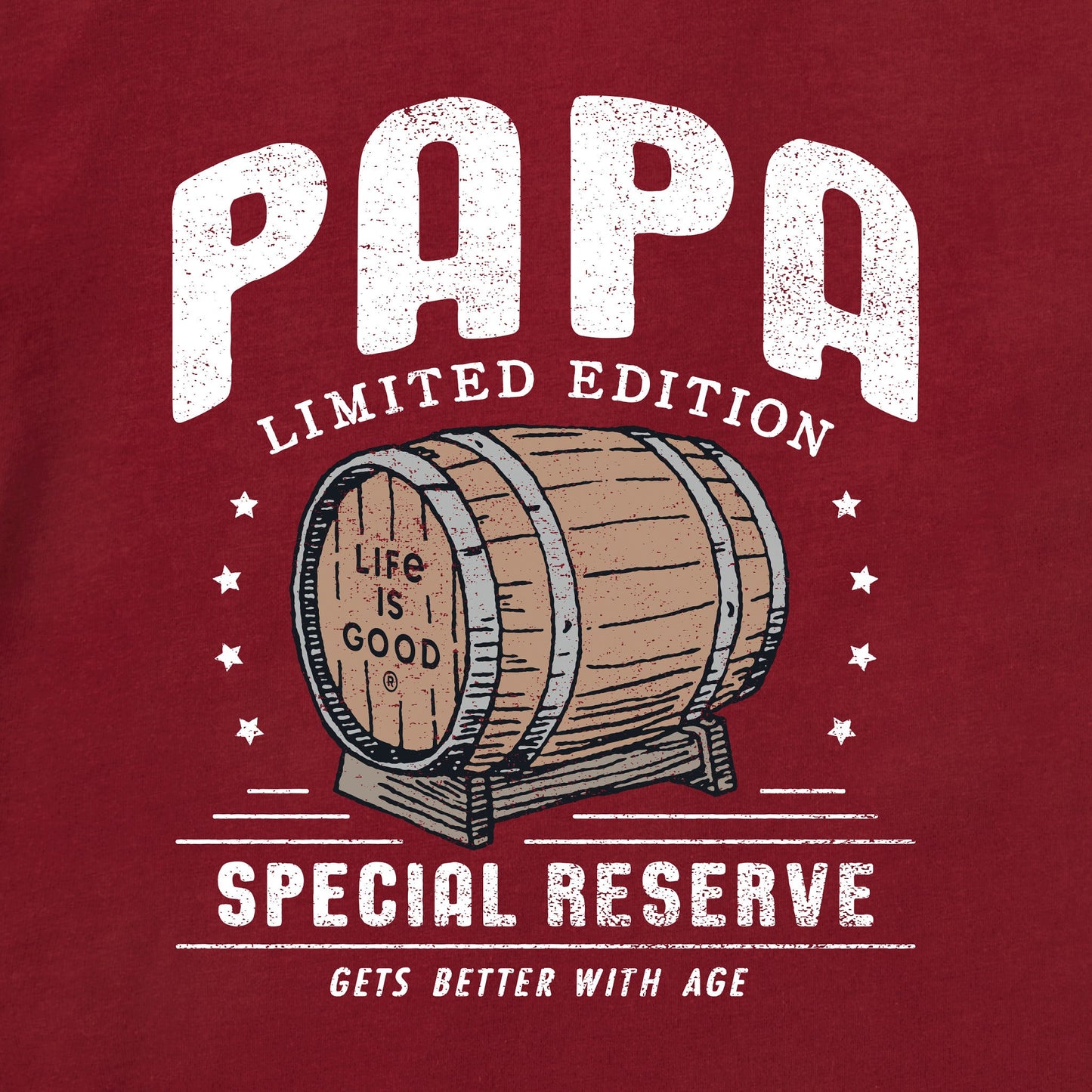 Men's Papa Whiskey Barrel Short Sleeve Crusher Tee