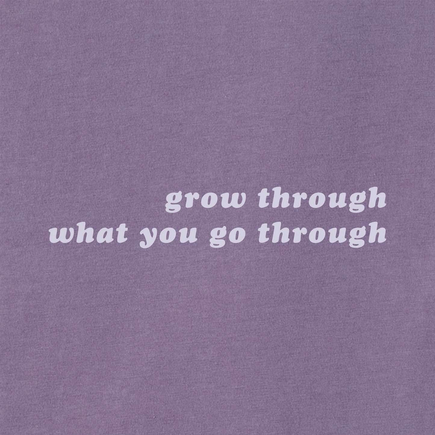 Women's Grow Through Retro Flowers Long Sleeve Crusher Tee