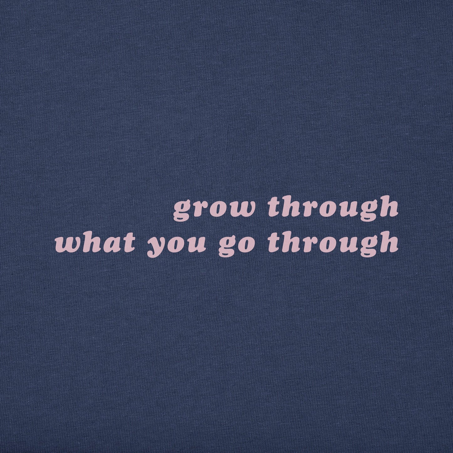 Women's Grow Through Retro Flowers Long Sleeve Crusher Boxy Tee