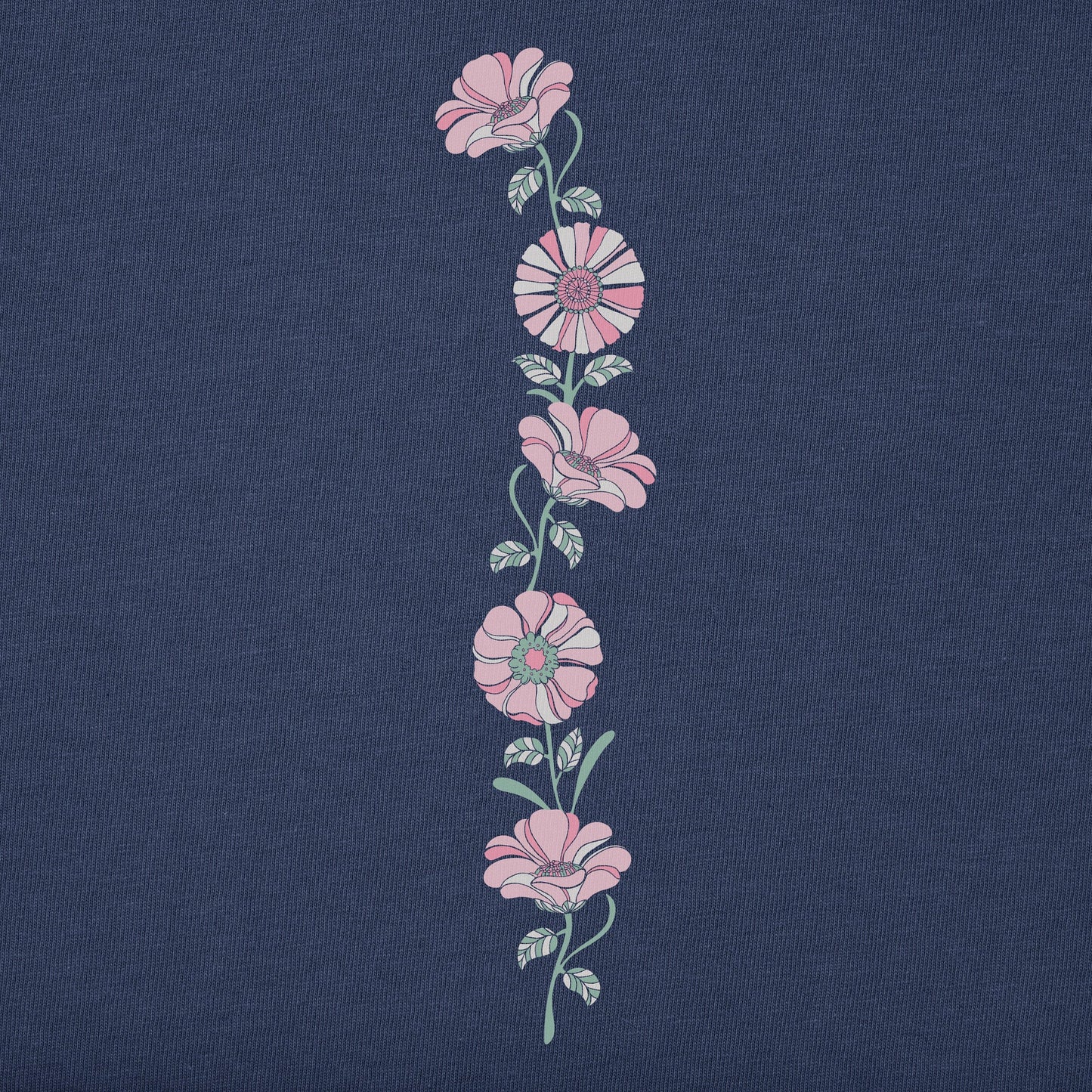 Women's Grow Through Retro Flowers Long Sleeve Crusher Boxy Tee