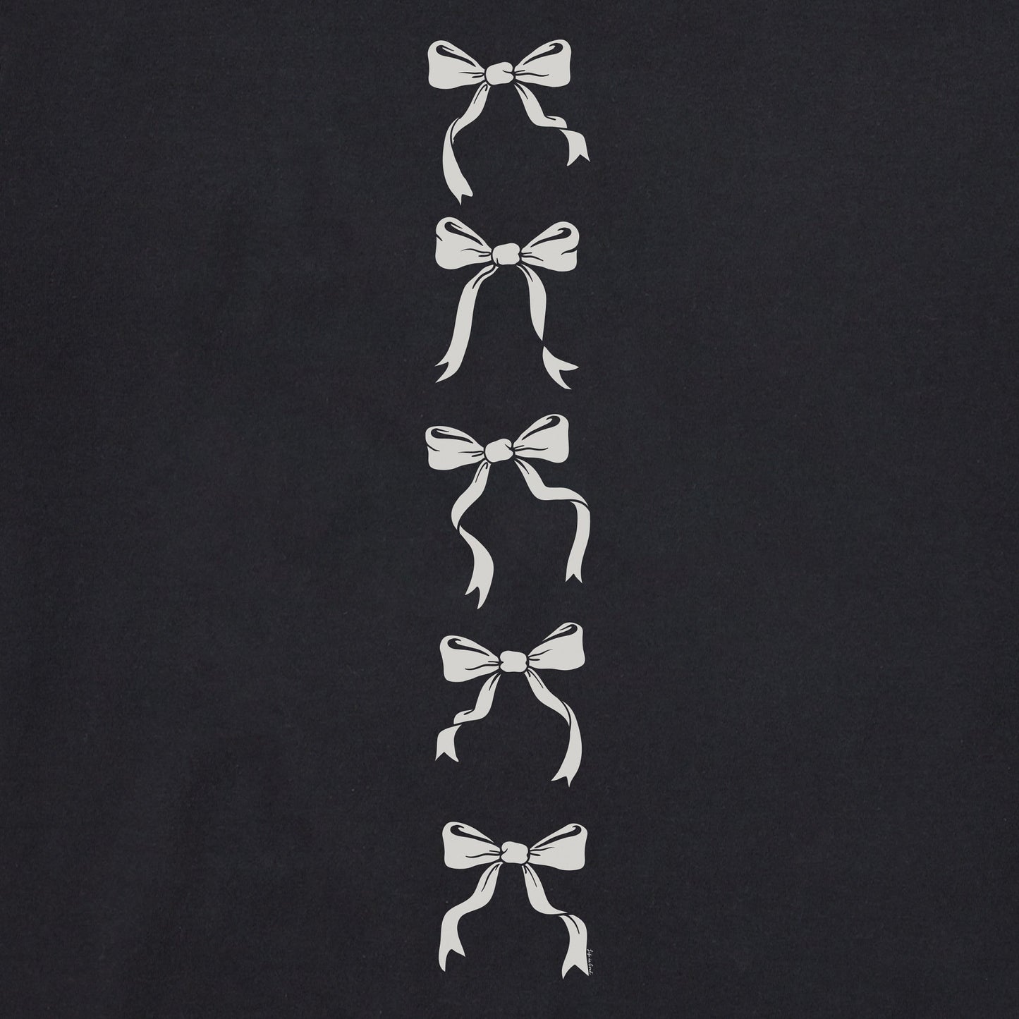 Women's Bows Long Sleeve Crusher Boxy Tee