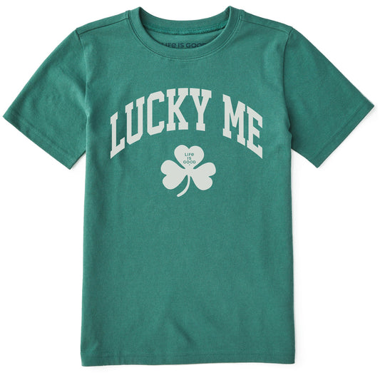 Kids Lucky Me Arch Short Sleeve Crusher Tee