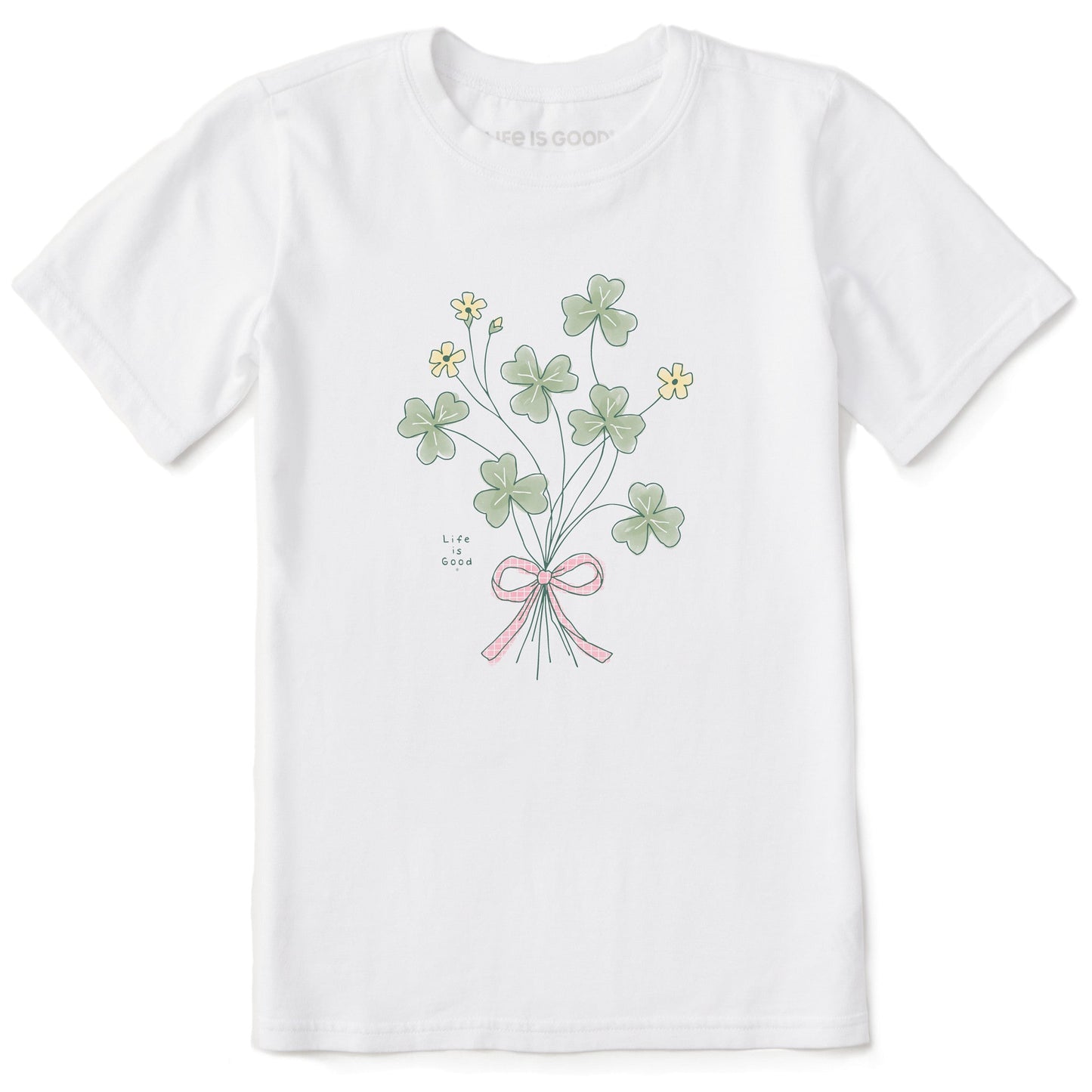 Kids Wildflower Shamrocks Short Sleeve Crusher Tee
