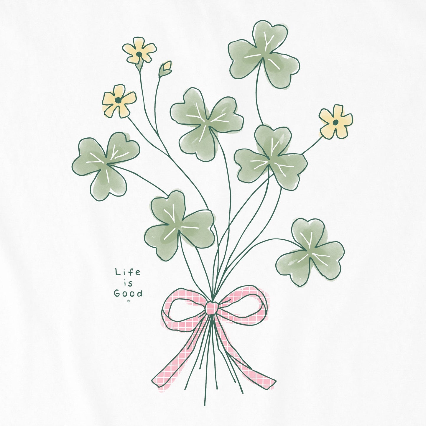 Kids Wildflower Shamrocks Short Sleeve Crusher Tee