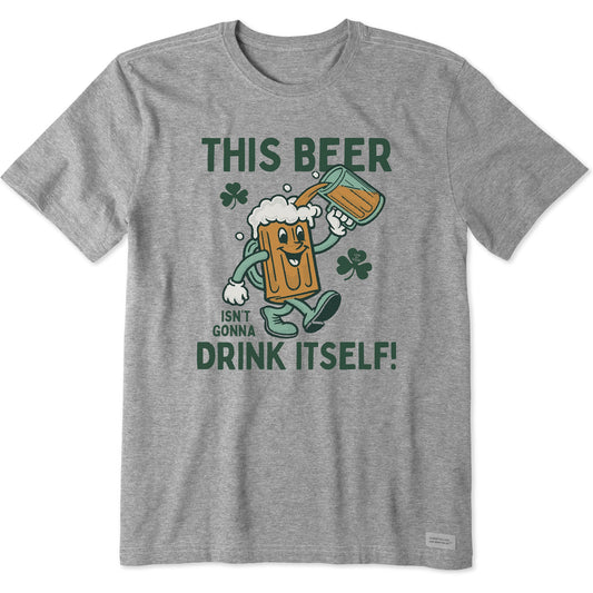 Men's This Beer Isn't Gonna Drink Itself Short Sleeve Crusher Tee