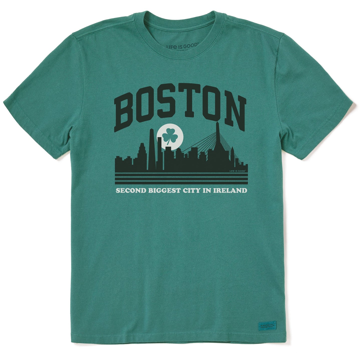 Men's Boston Second Biggest City in Ireland Short Sleeve Crusher Tee