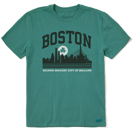 Men's Boston Second Biggest City in Ireland Short Sleeve Crusher Tee