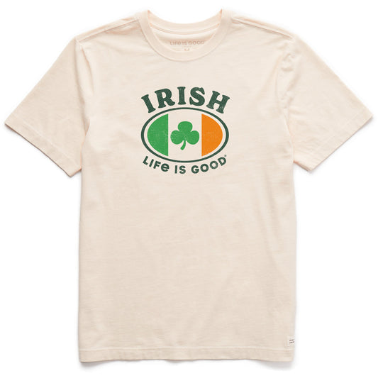 Men's Irish Life is Good Badge Short Sleeve Crusher Tee
