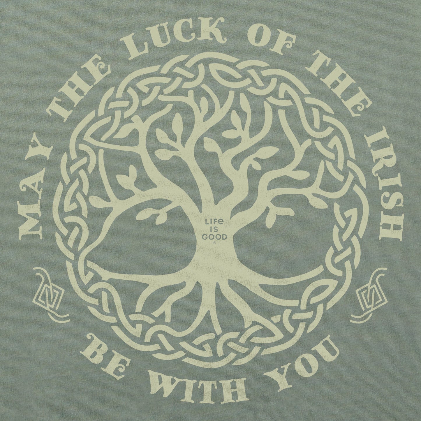 Men's May the Luck of the Irish Be With You Long Sleeve Crusher Tee