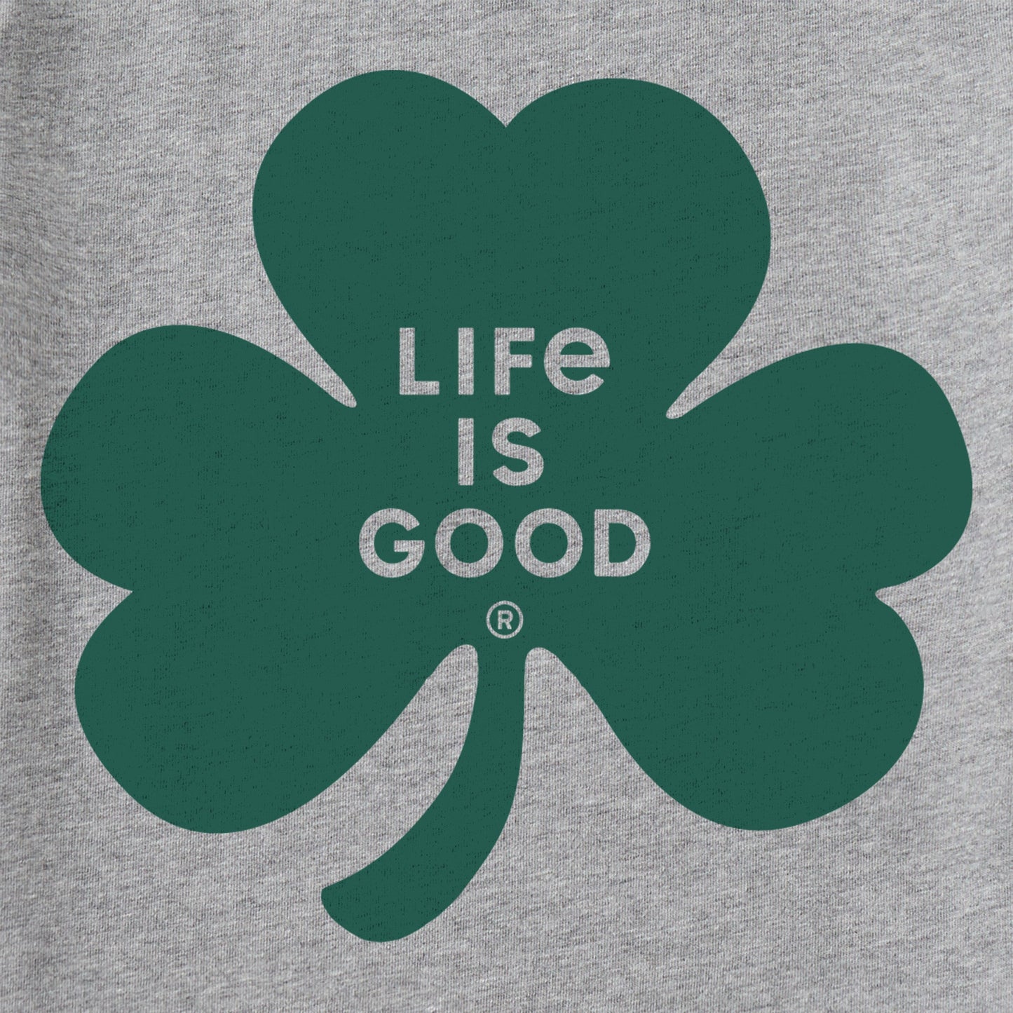 Women's Simple Shamrock Long Sleeve Crusher Vee