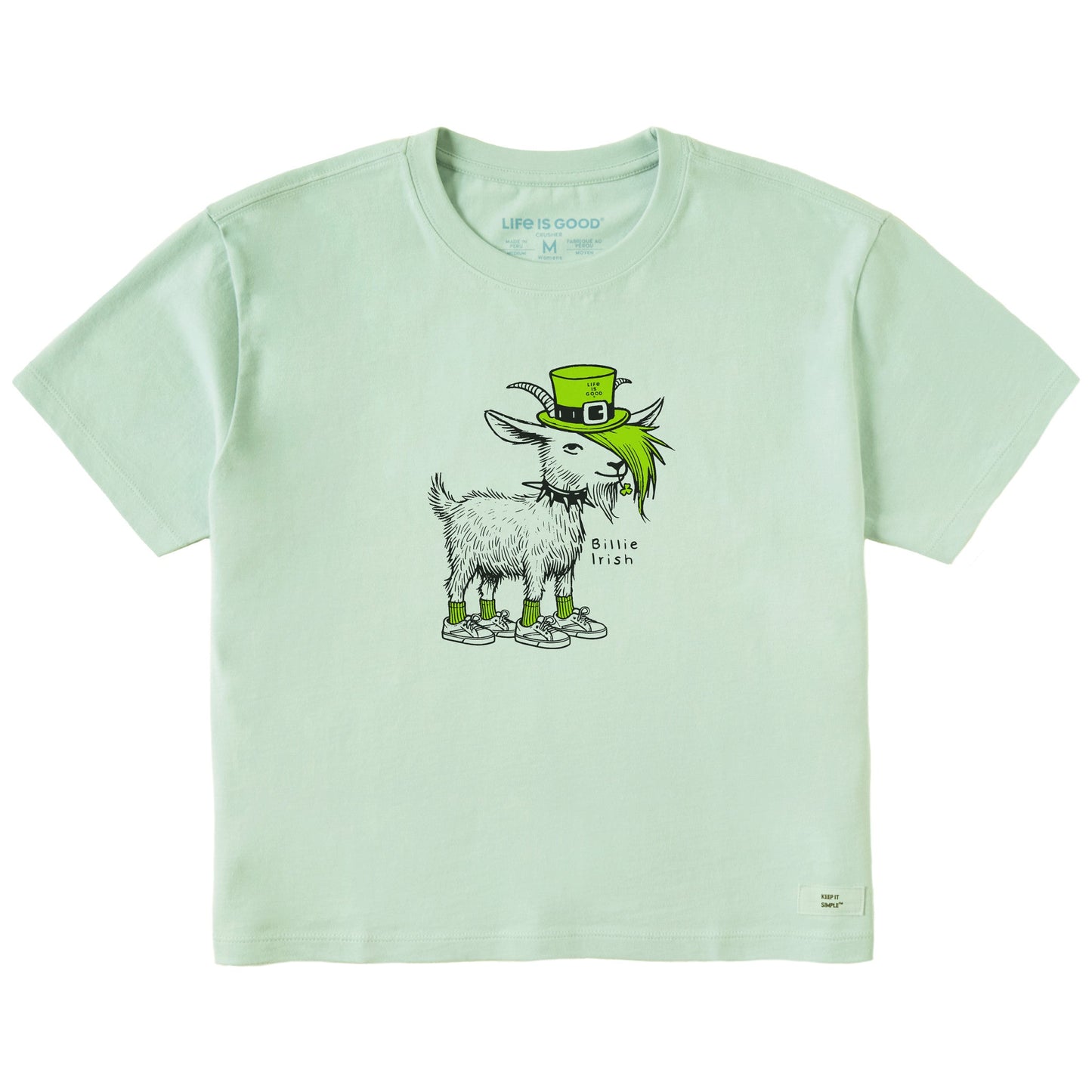 Women's Billie Irish Short Sleeve Crusher Boxy Tee