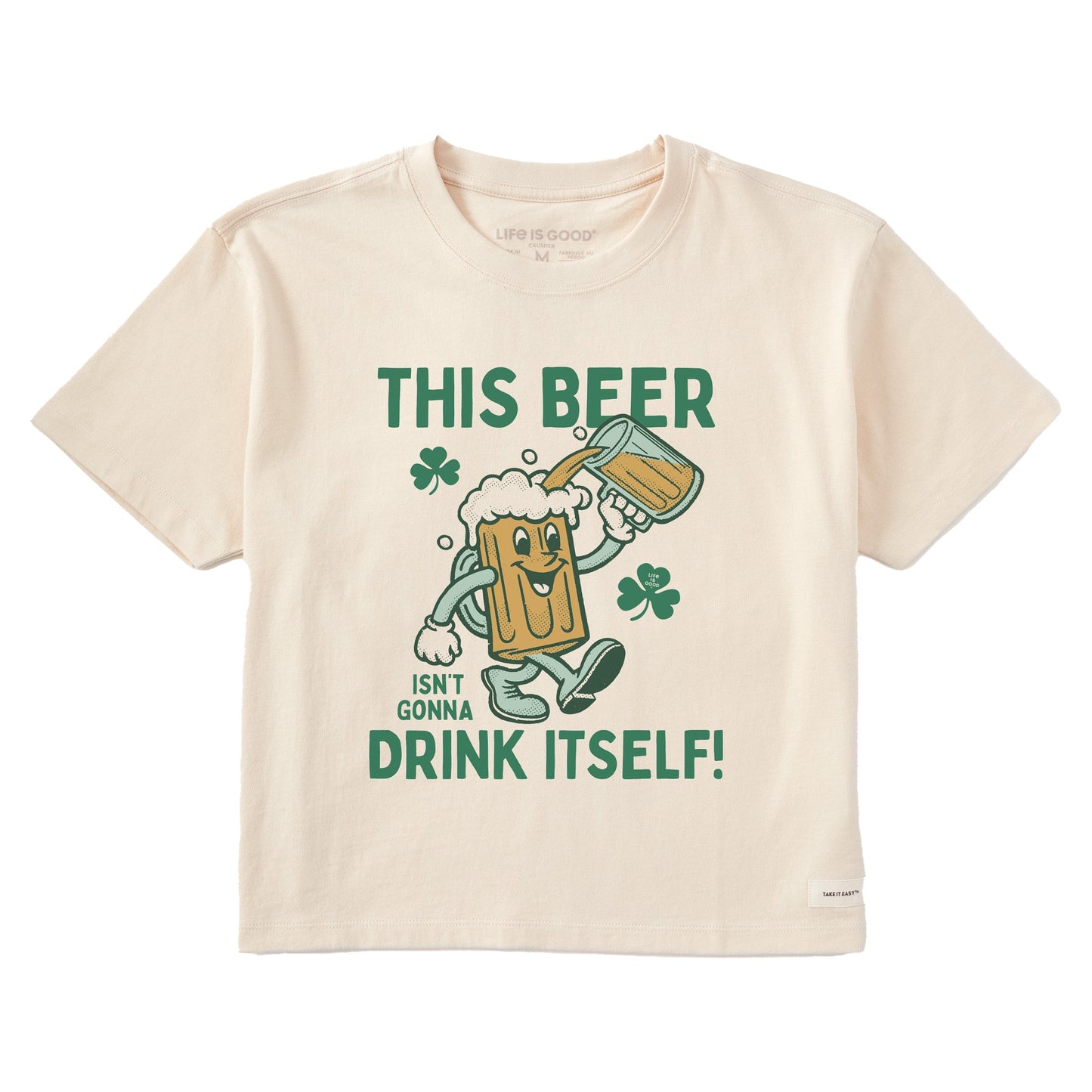 Women's This Beer Isn't Gonna Drink Itself Short Sleeve Crusher Boxy Tee