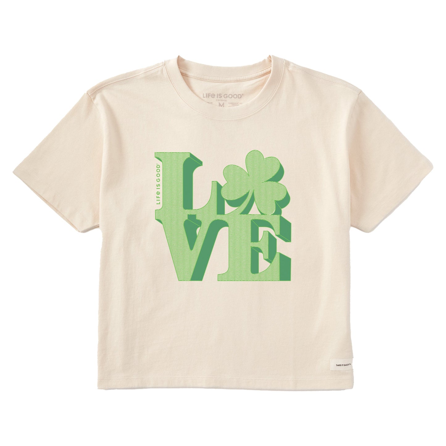 Women's Clover Love Short Sleeve Crusher Boxy Tee