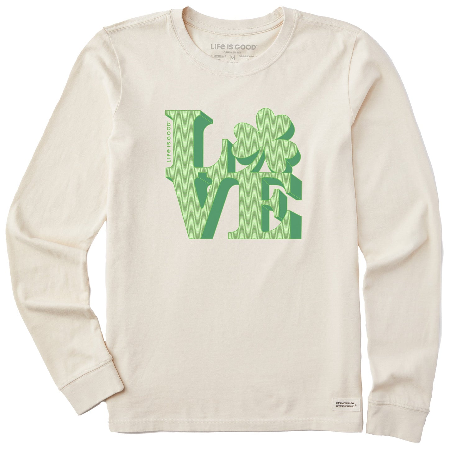 Women's Clover Love Long Sleeve Crusher Tee