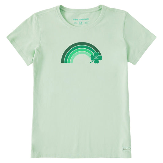 Women's Clover Rainbow Arch Short Sleeve Crusher Tee