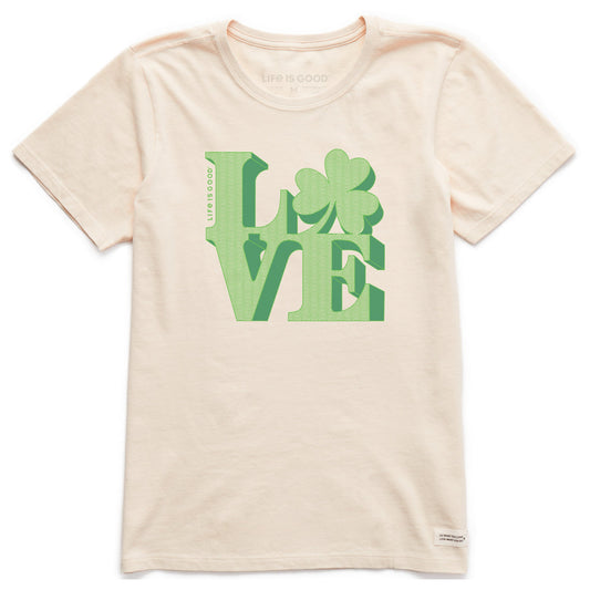 Women's Clover Love Short Sleeve Crusher Tee