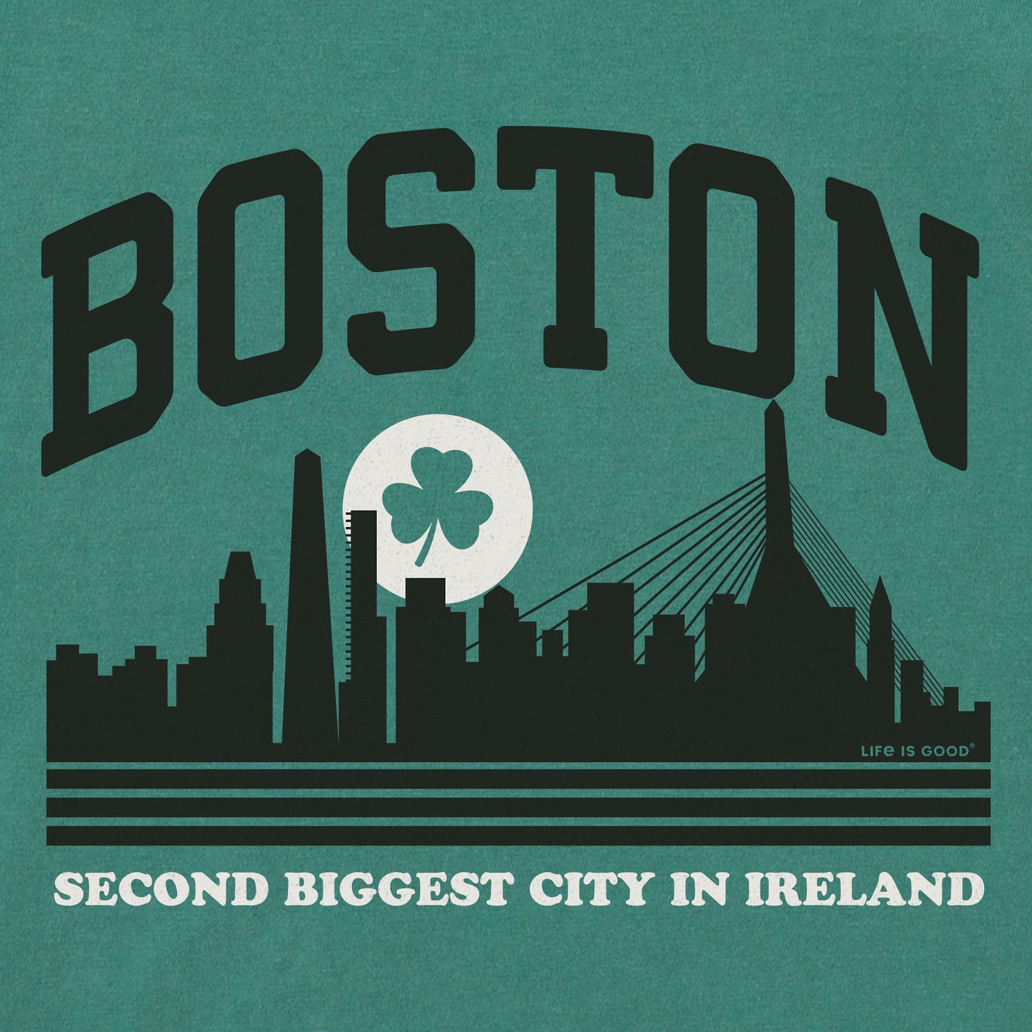 Women's Boston Second Biggest City in Ireland Short Sleeve Crusher Tee