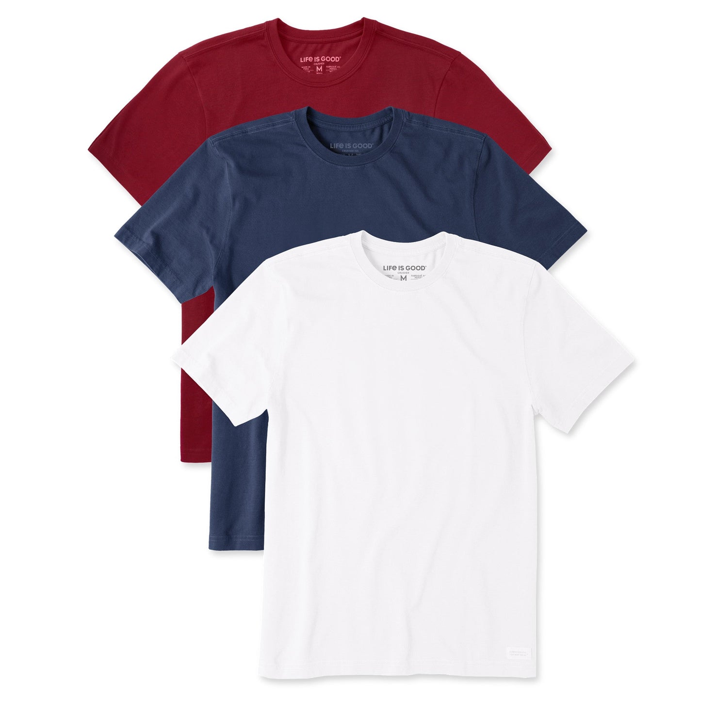 Men's Solid 3-Pack Crusher Tee  Multi 4