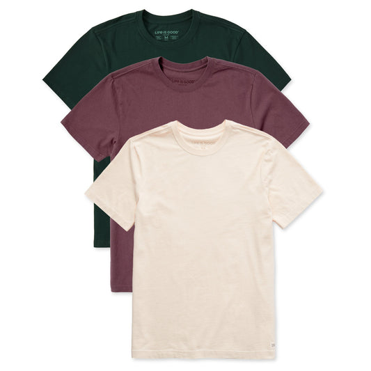 Men's Solid 3-Pack Crusher Tee  Multi 5