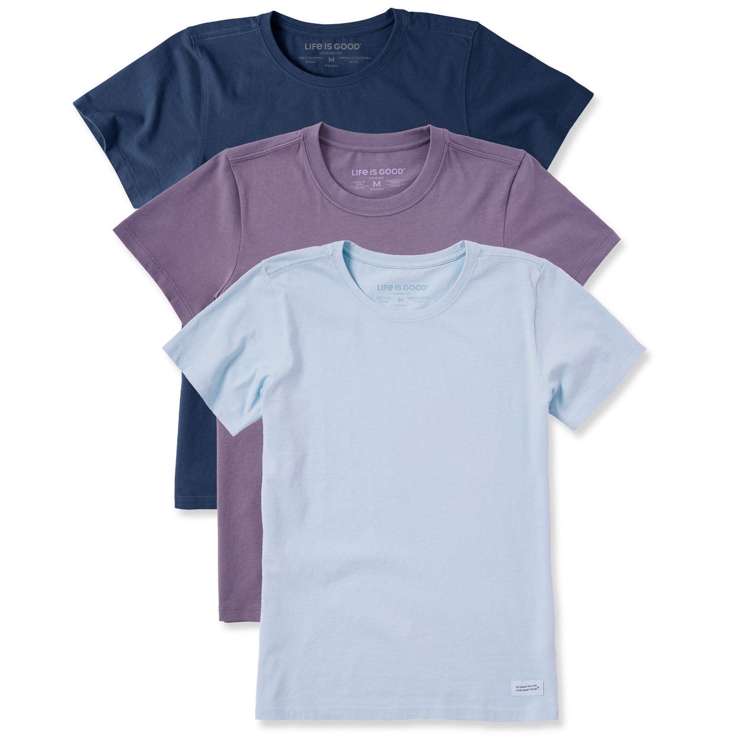 Women's Solid 3-Pack Crusher Crew  Multi 8