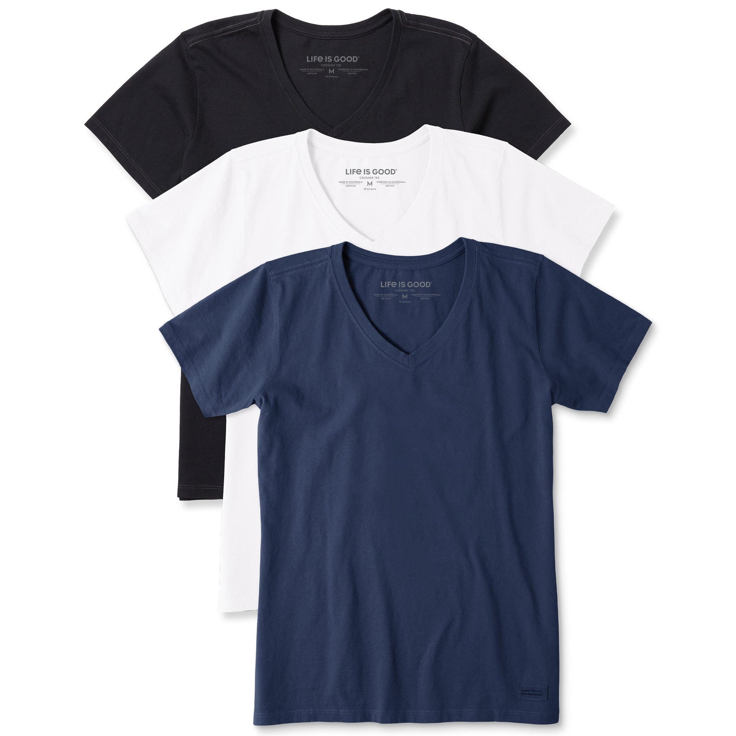 Women's Solid 3-Pack Crusher-LITE Vee  Multi 3