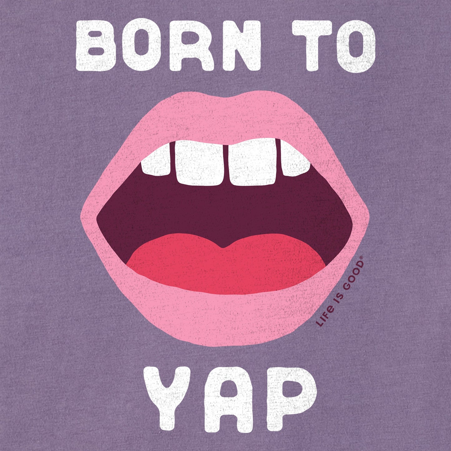 Women's Born to Yap Short Sleeve Crusher Boxy Tee