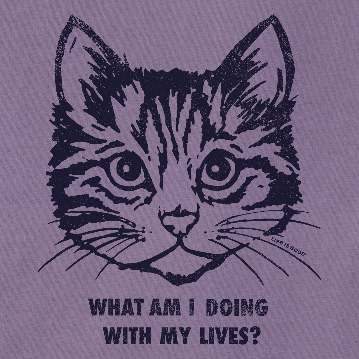 Women's Cat Lives Short Sleeve Crusher Boxy Tee