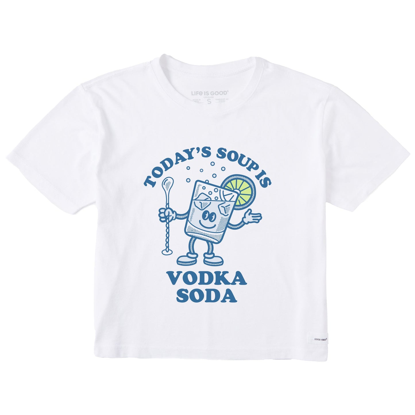 Women's Vodka Soup Short Sleeve Crusher Boxy Tee