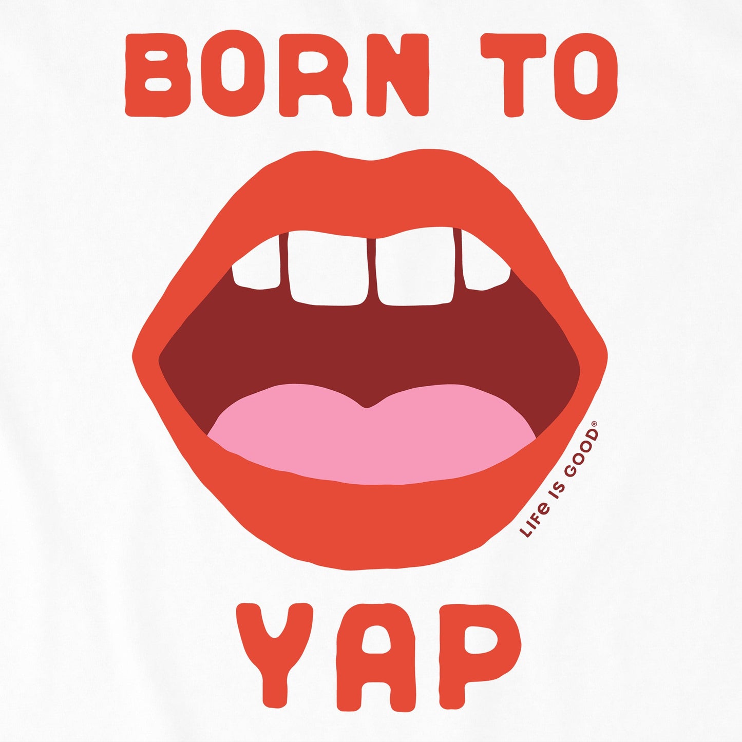 Women's Born to Yap Short Sleeve Crusher Boxy Tee