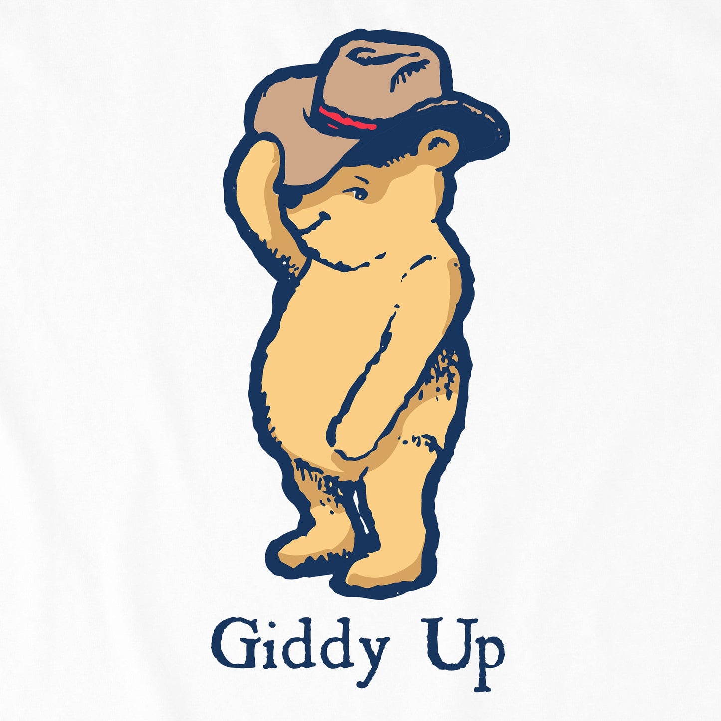 Women's Giddy Up Winnie Short Sleeve Crusher Boxy Tee