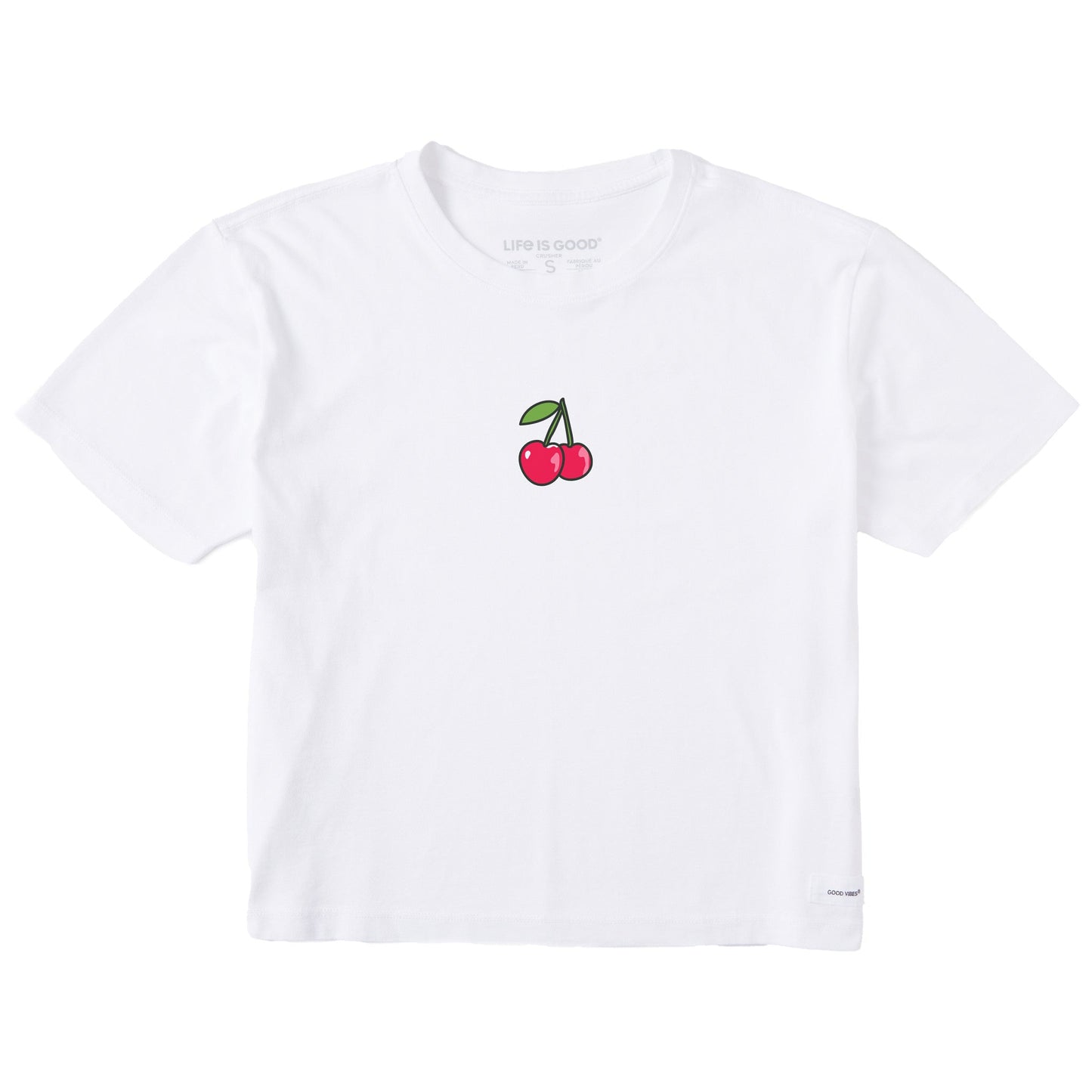 Women's Cherries Short Sleeve Crusher Boxy Tee