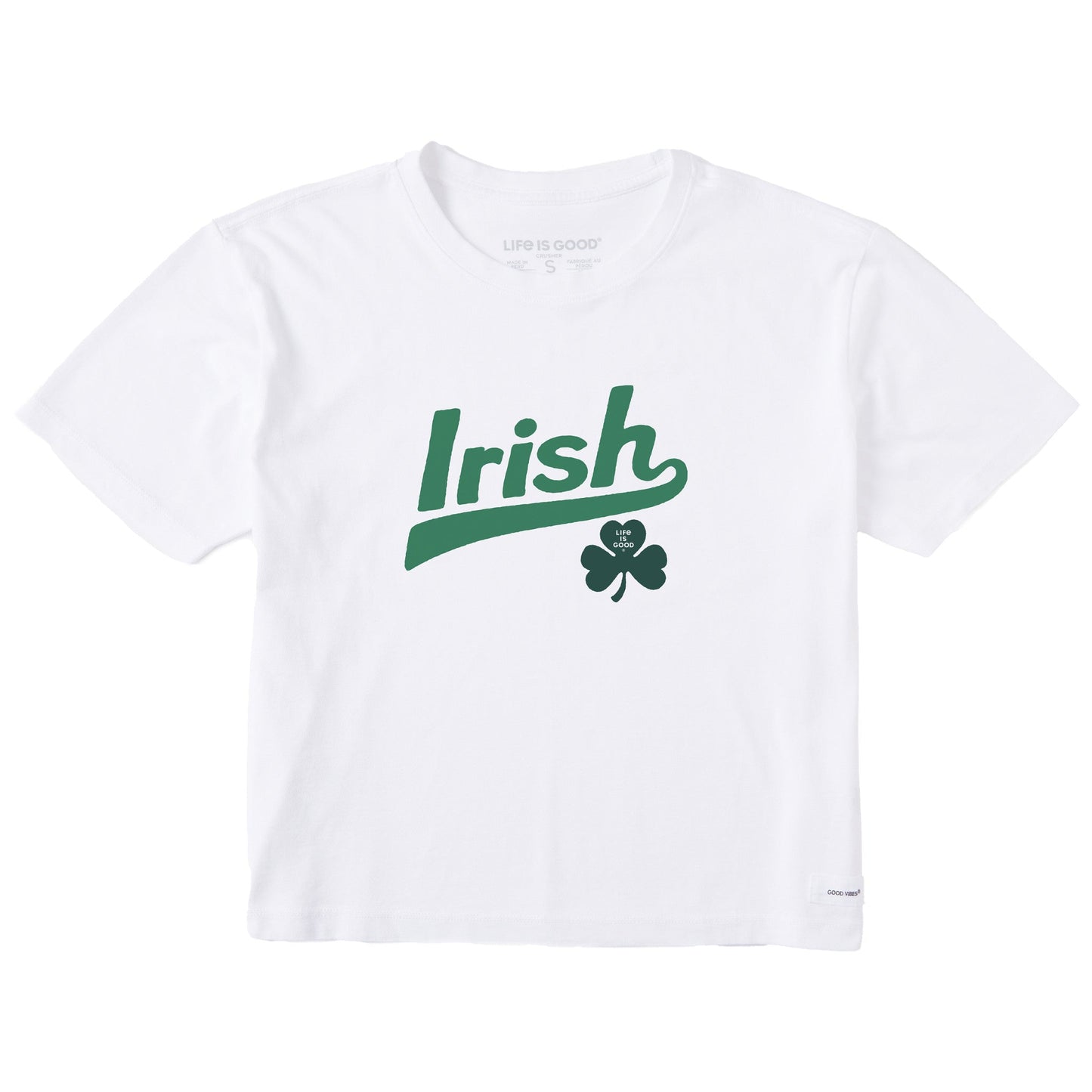 Women's Ballyard Irish Clover Short Sleeve Crusher Boxy Tee