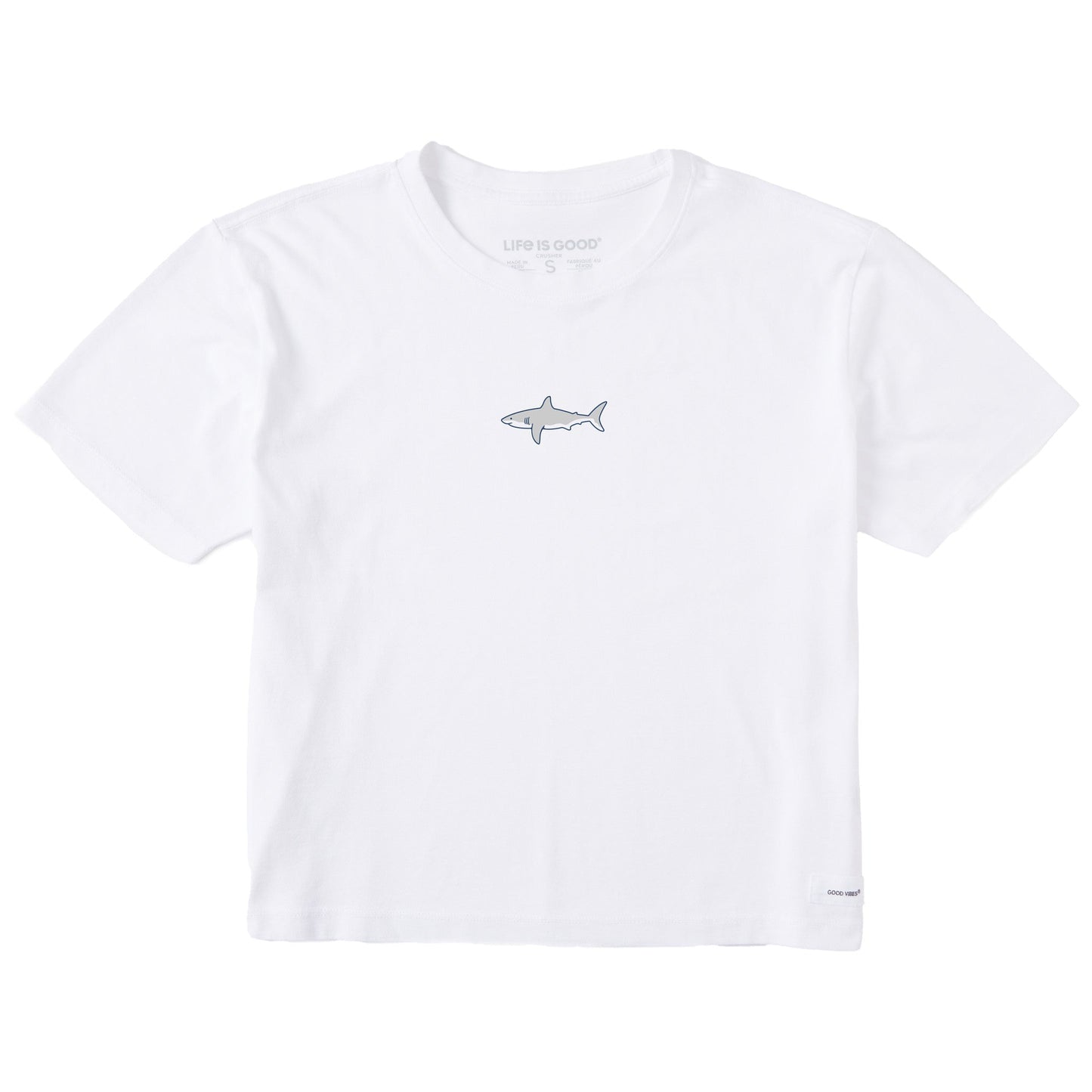 Women's Clean Shark Short Sleeve Crusher Boxy Tee