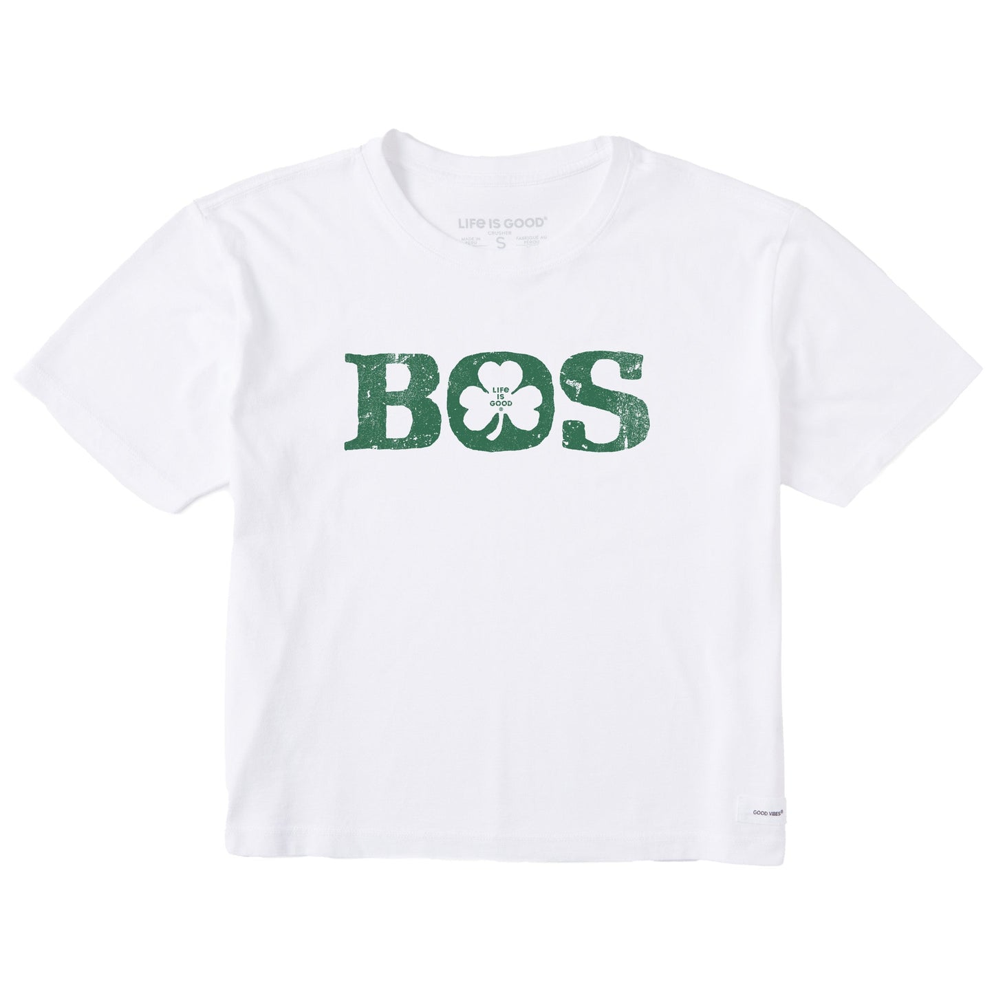 Women's Boston Shamrock Short Sleeve Crusher Boxy Tee