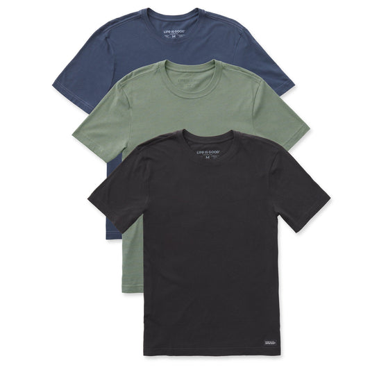 Men's Solid 3-Pack Crusher-LITE Slim Fit Tee-Multi