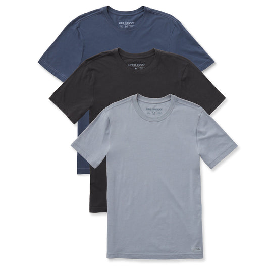 Men's Solid 3-Pack Crusher-LITE Slim Fit Tee-Multi 2