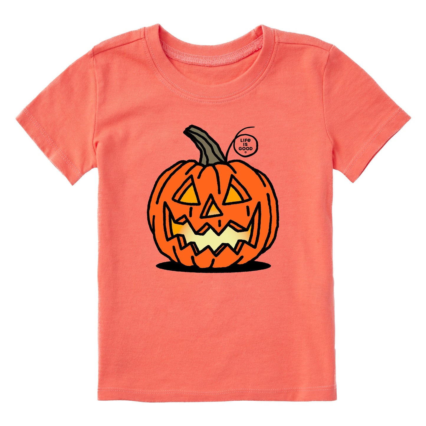 Toddler Jack O'Lantern Short Sleeve Crusher Tee