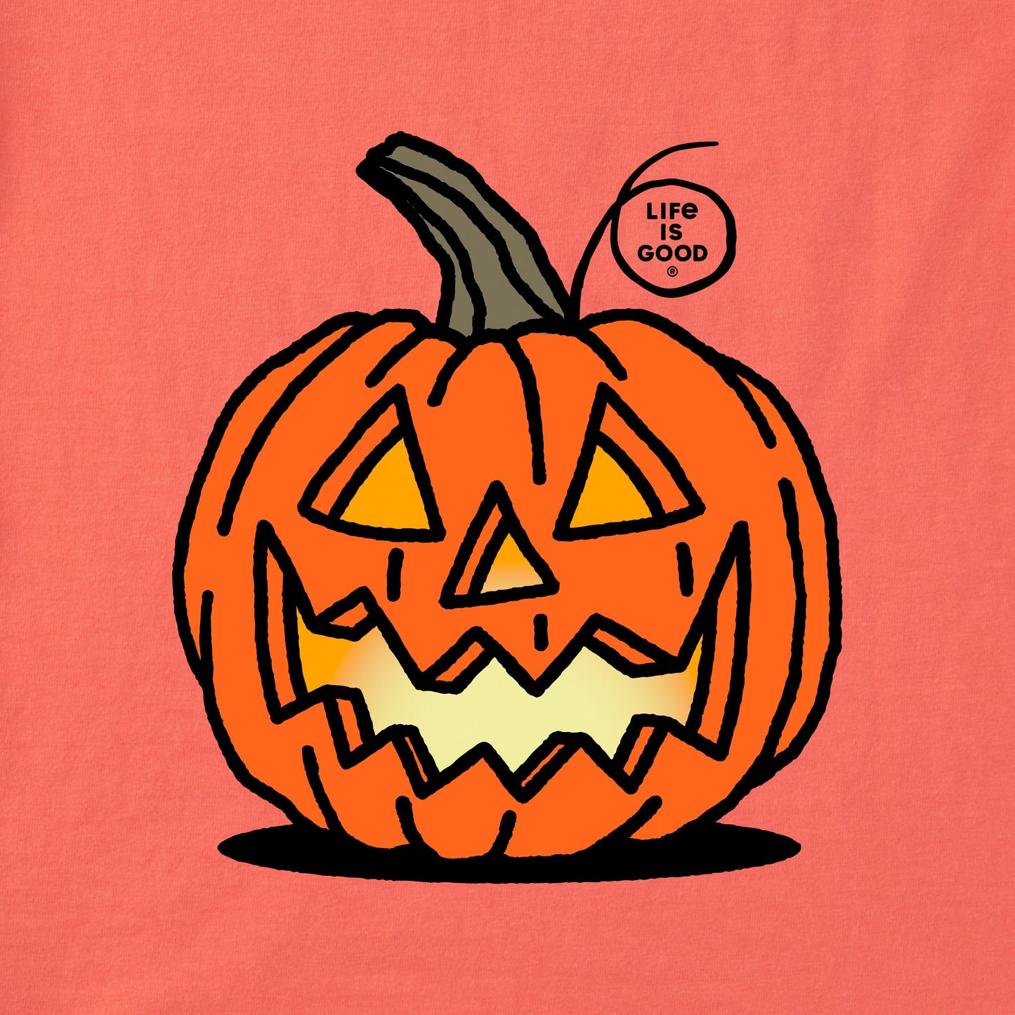 Toddler Jack O'Lantern Short Sleeve Crusher Tee