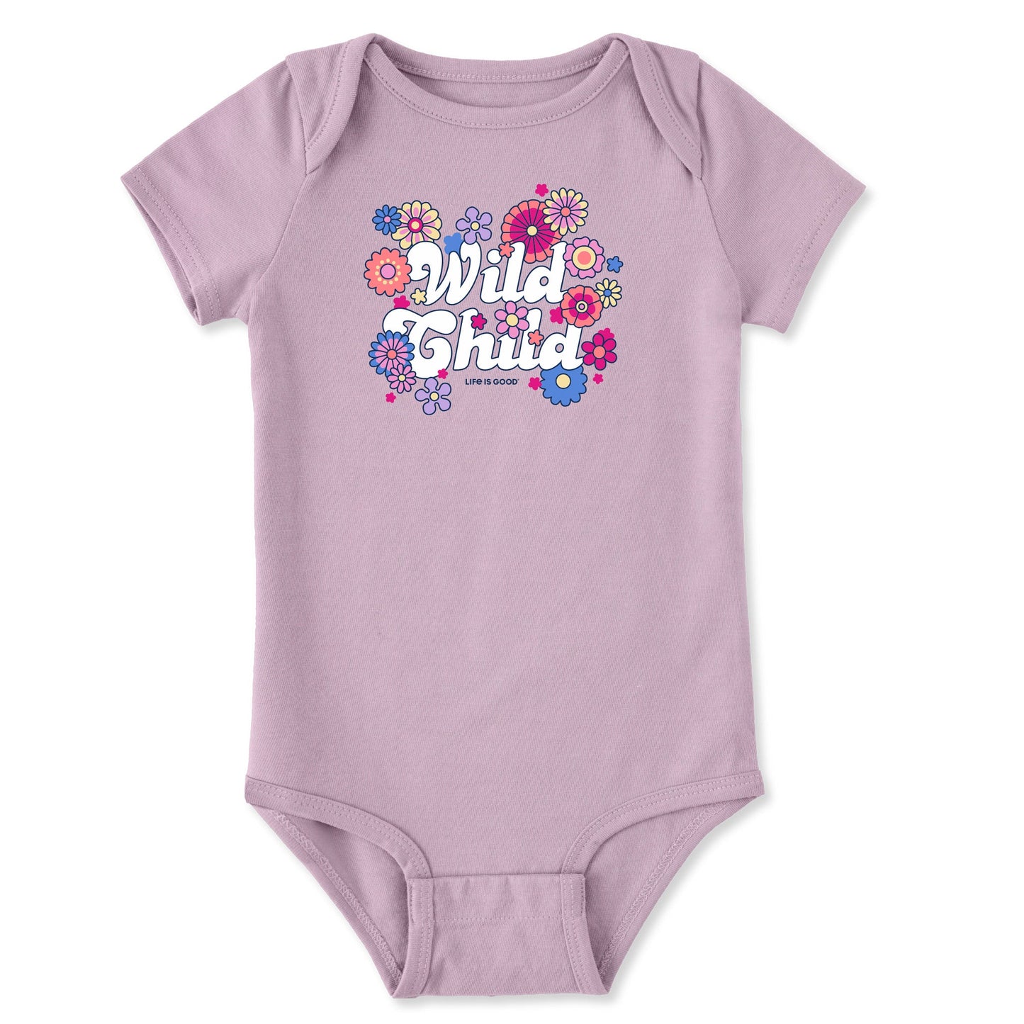 Baby Hippy Wild Child Short Sleeve Crusher Bodysuit