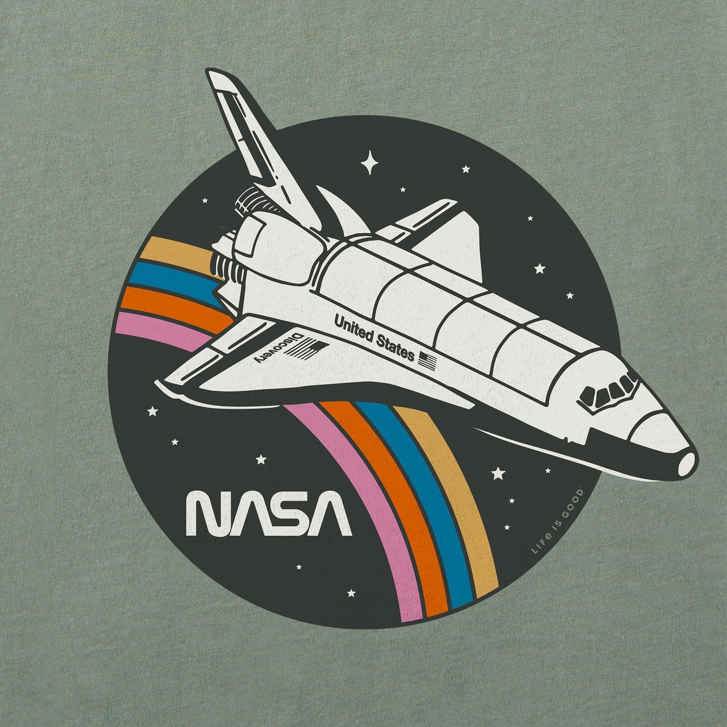 Men's NASA Rainbow Shuttle Short Sleeve Tee