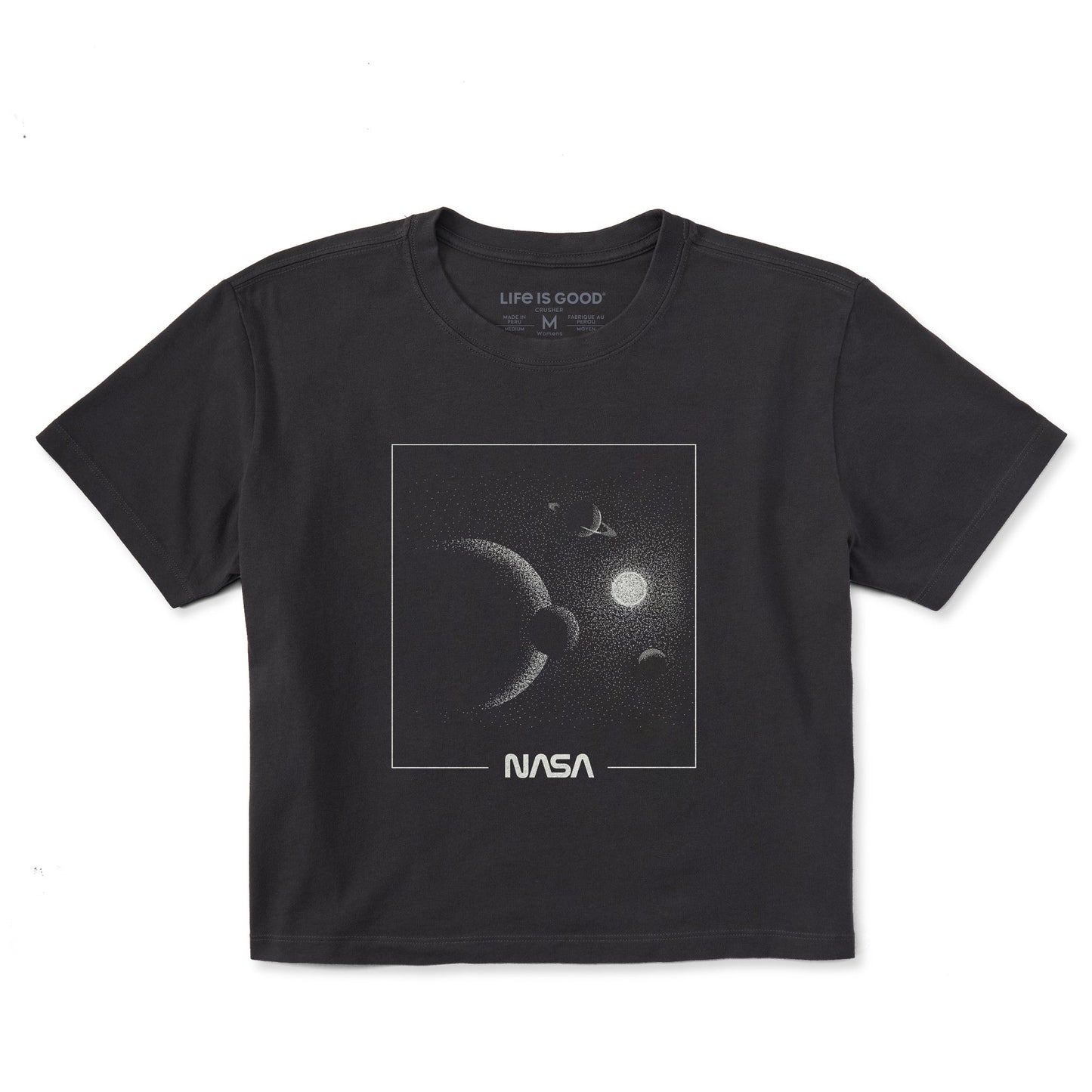 Women's NASA Outer Space Short Sleeve Crusher Boxy Tee
