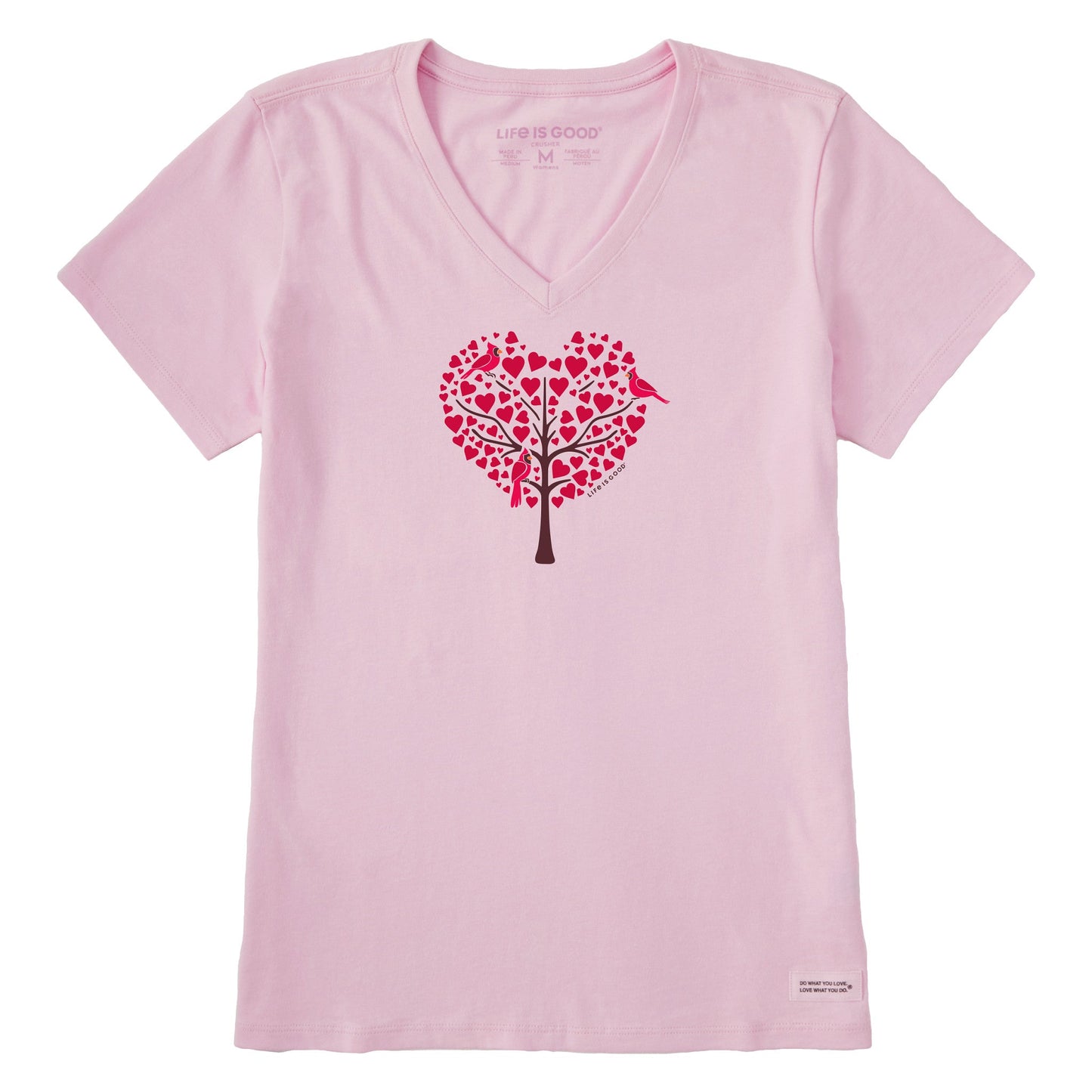 Women's Cardinals in Love Short Sleeve Crusher Vee