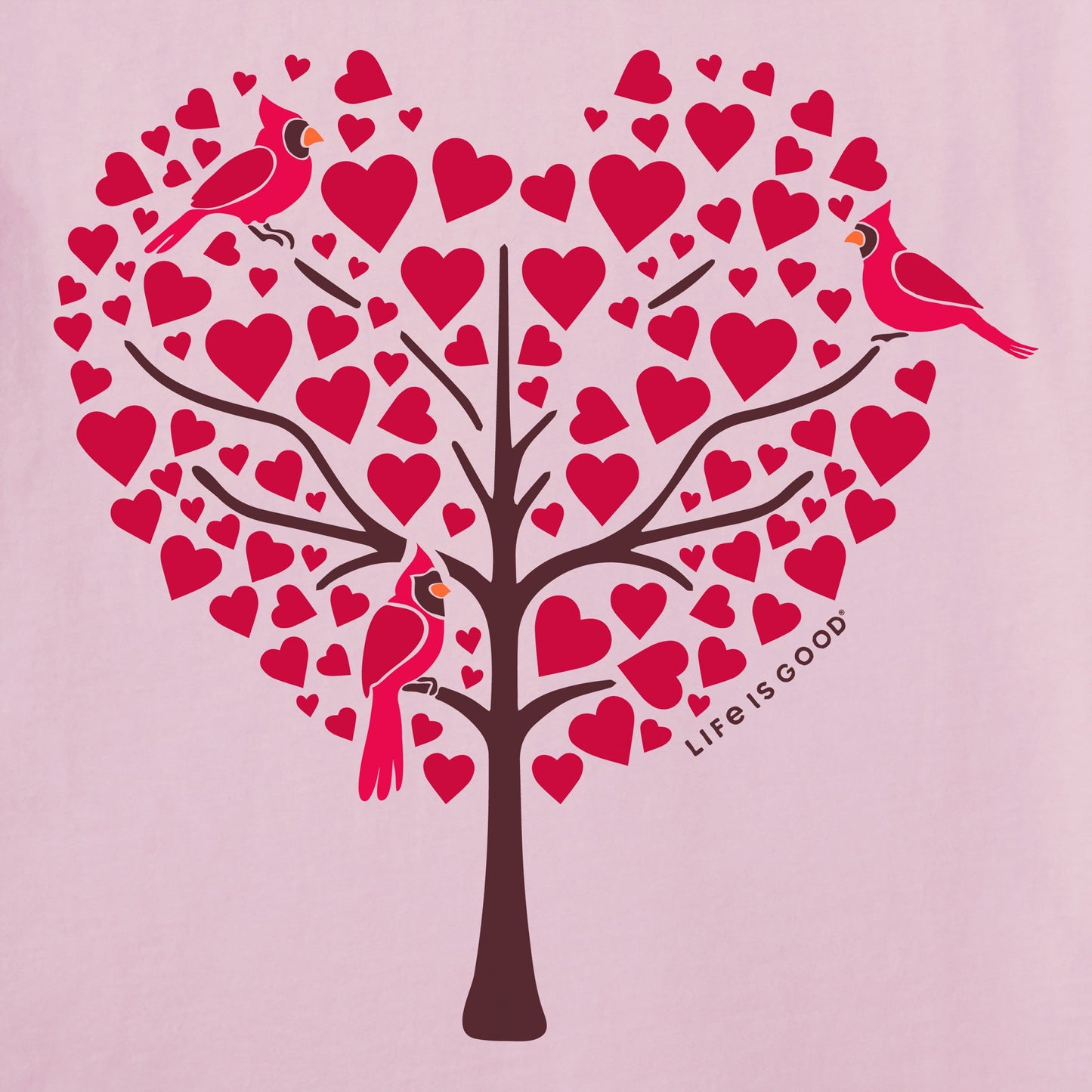 Women's Cardinals in Love Short Sleeve Crusher Vee