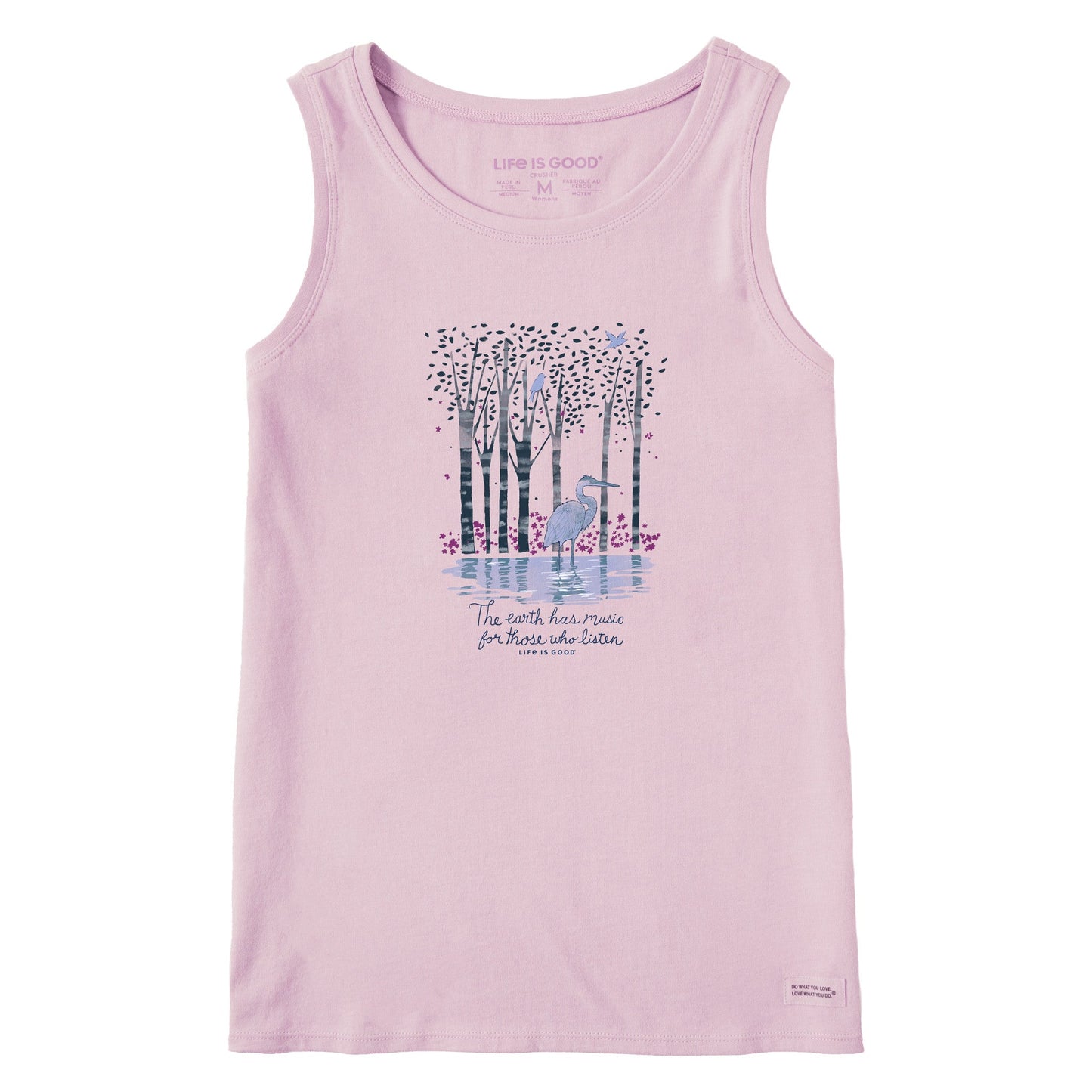 Women's Earth Has Music Heron Crusher Tank